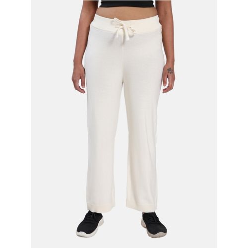 Blissclub Women Ivory Move All Day Pants Regular with Adjustable Drawstring