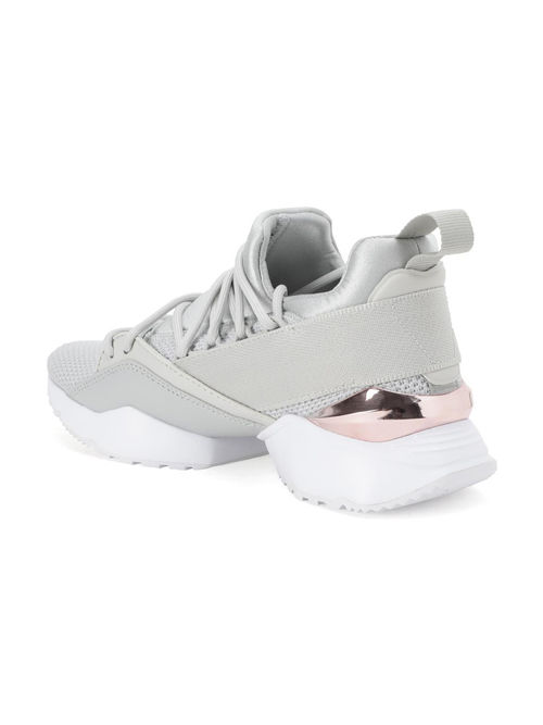 Puma Muse Maia Metallic Rose Wns Women Casual Shoes Grey At