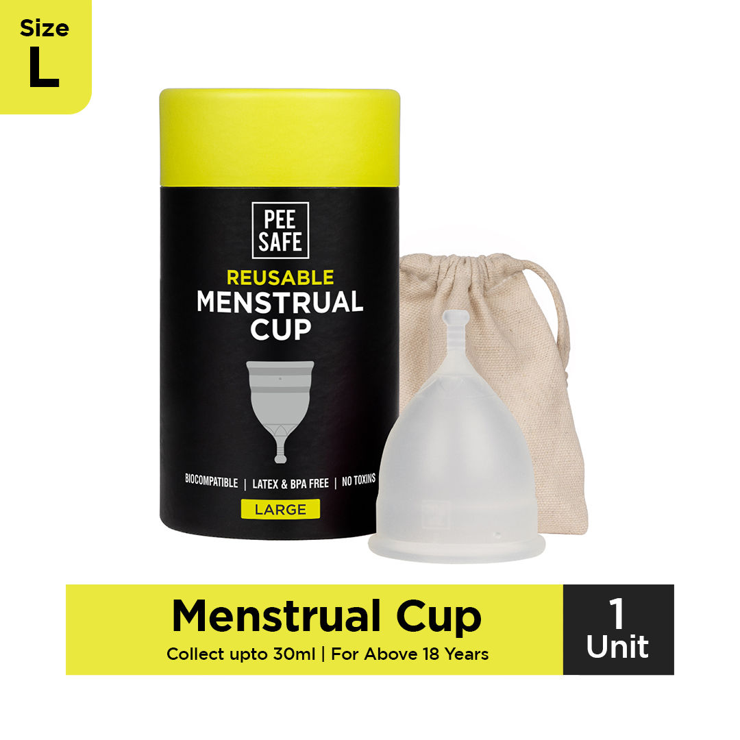 Buy Pee Safe Reusable Menstrual Cup (Large) - No leakage,Rash-Free & Upto  12 Hours protection Online