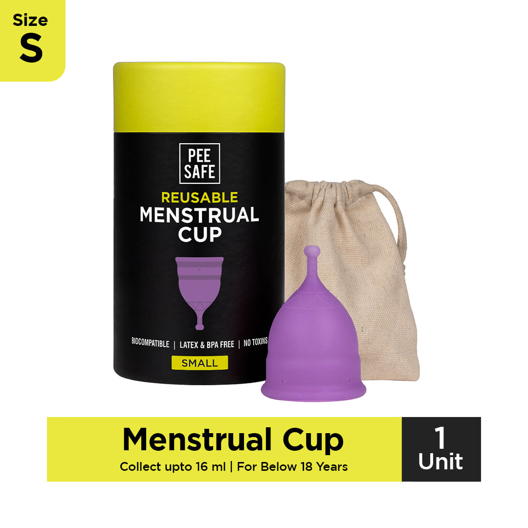 Pee Safe Reusable Menstrual Cup (Small) - No leakage,Rash-Free & Upto 12 Hours protection