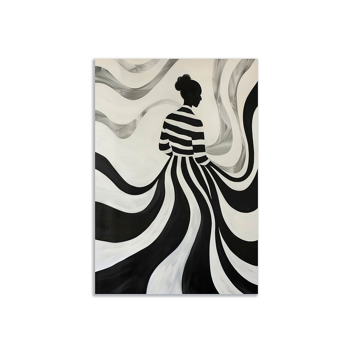 Buy Dekorstation Monochrome Muse Elegant Silhouette In Flowing