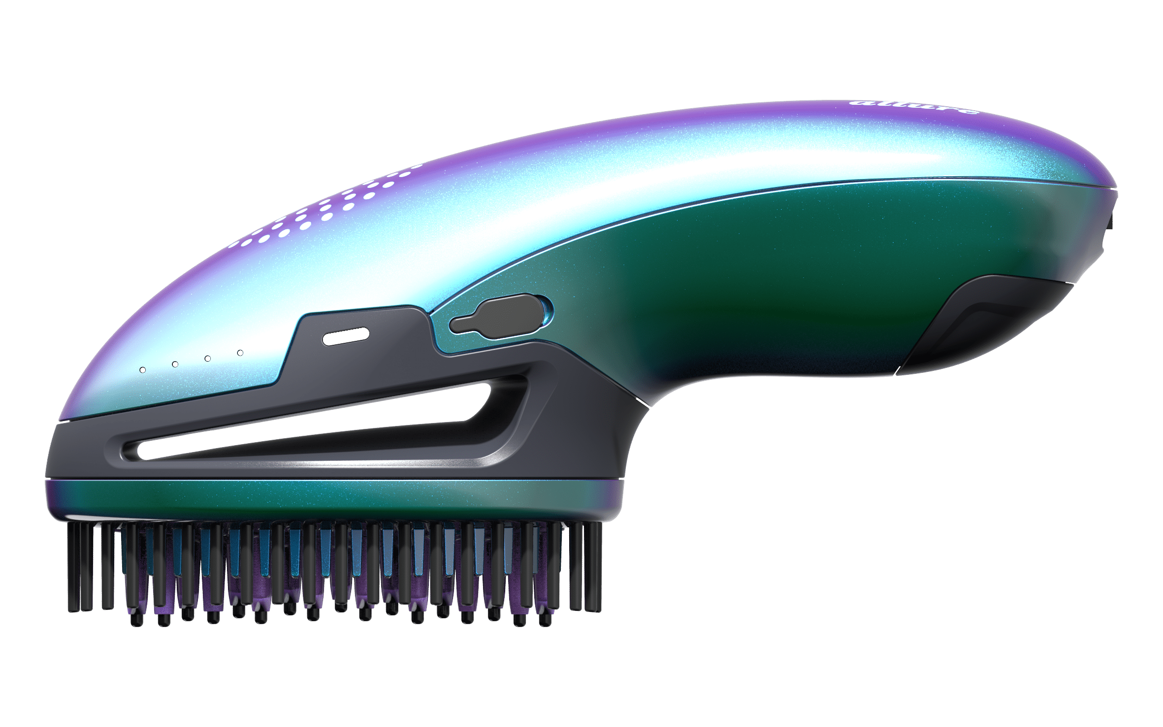 hair straightener brush battery operated