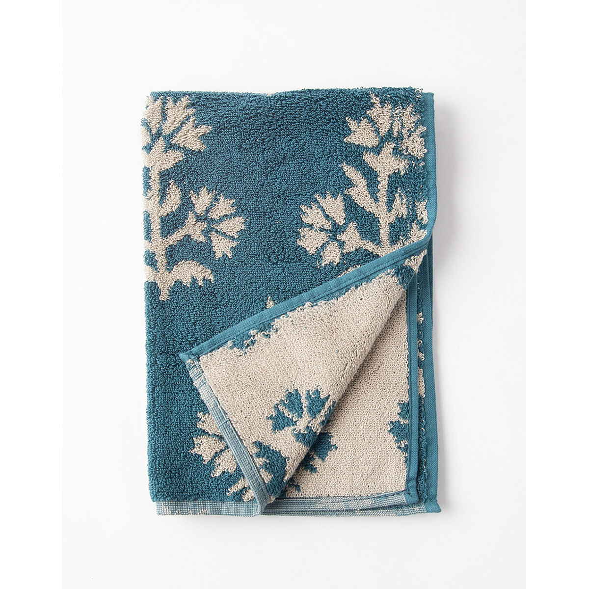 Fabindia Teal Misha Cotton Bath Towel Buy Fabindia Teal Misha Cotton