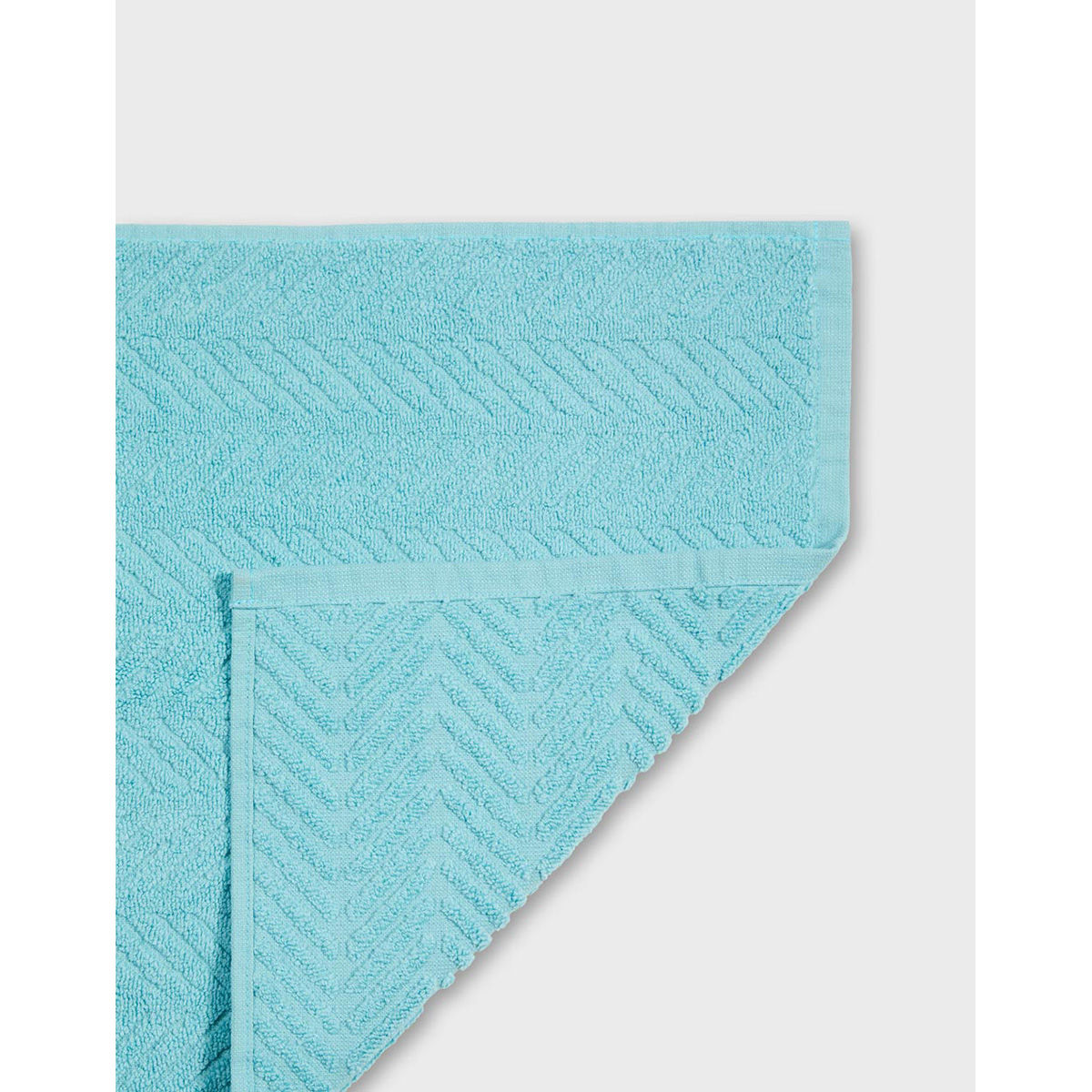 Buy Fabindia Blue Mirh Cotton Bath Towel Online