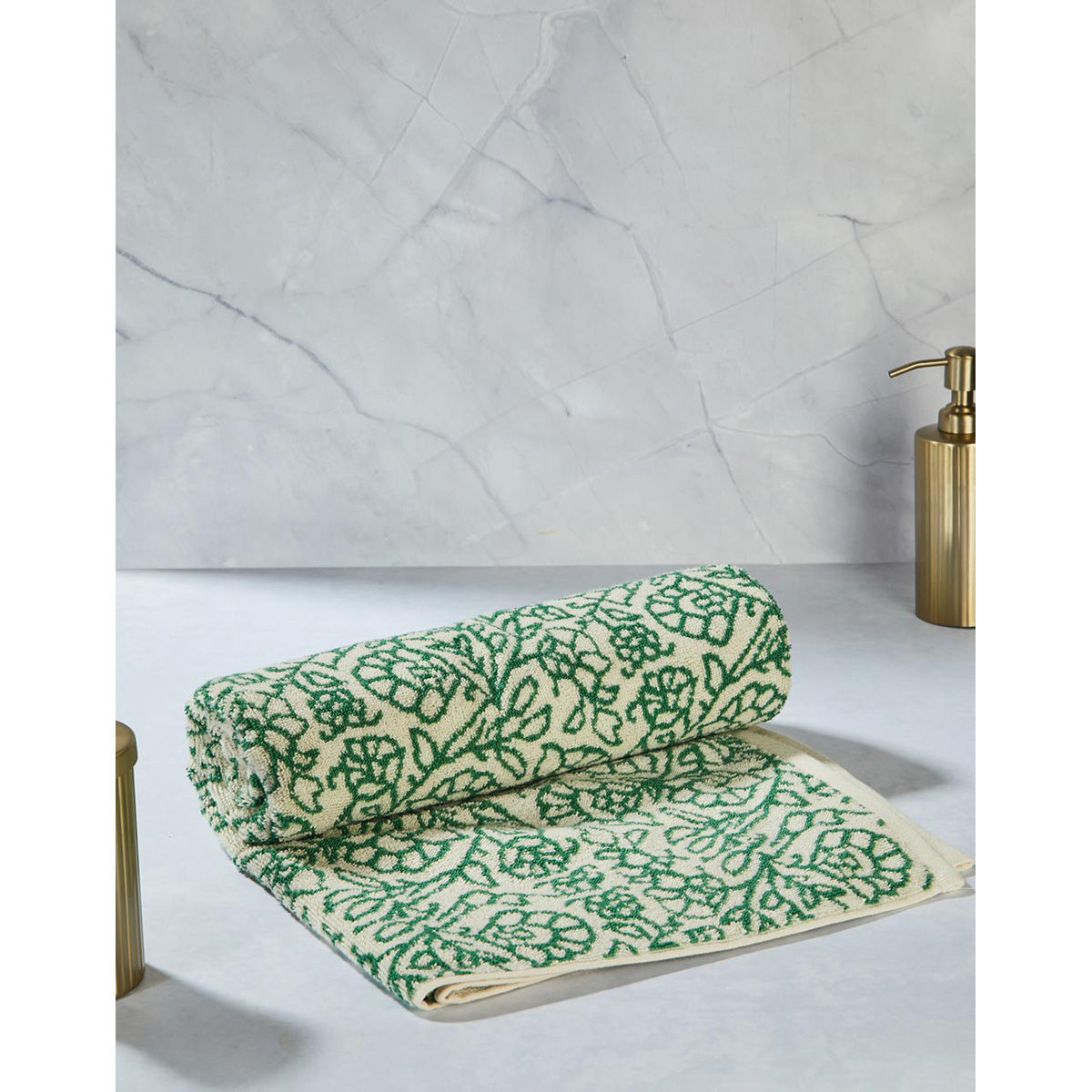 Fabindia Green Cotton Bath Towel Buy Fabindia Green Cotton Bath Towel