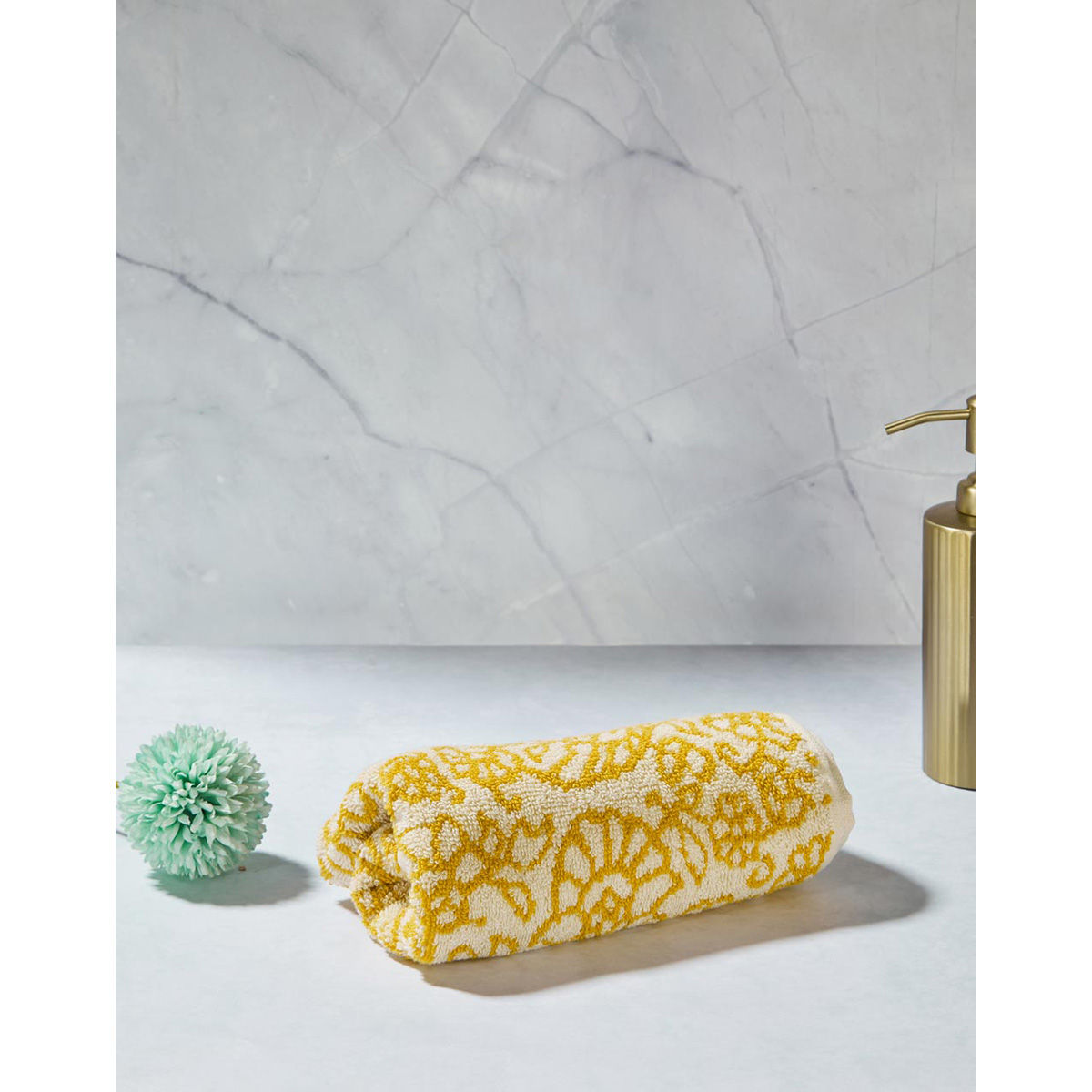 Fabindia Yellow Cotton Bath Towel Buy Fabindia Yellow Cotton Bath