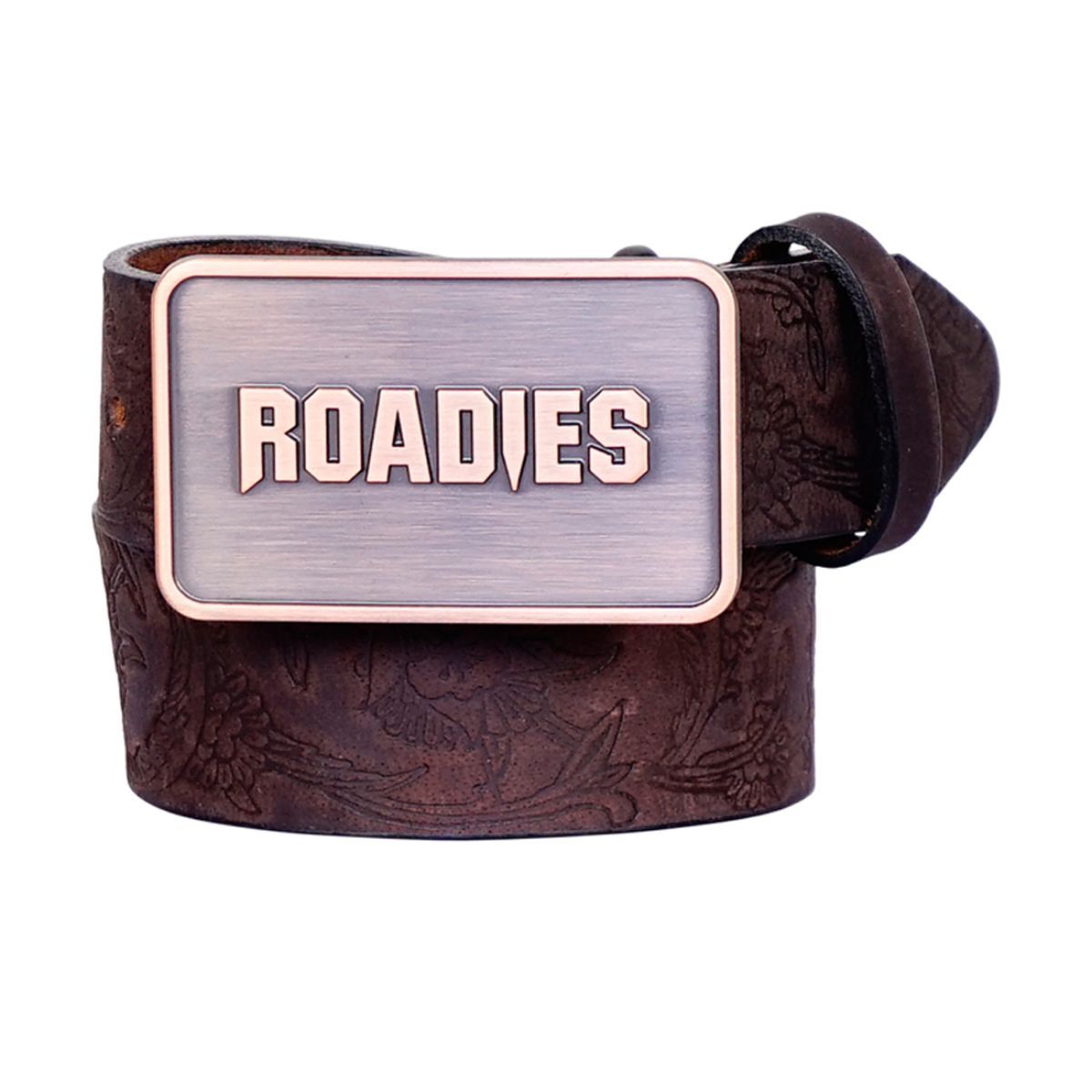 Justanned Roadies By Engraved Buckle Men'S Leather Belt (30)