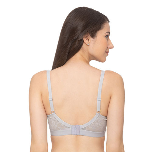 Buy Candyskin Non-Padded Non-Wired Bra - Grey (36B) Online