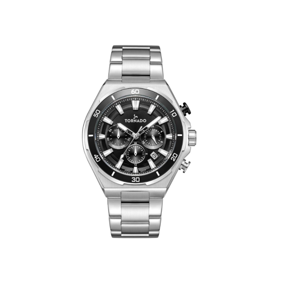 Buy Tornado Stellar X Men Multi Function Black Dial Watch - T24104