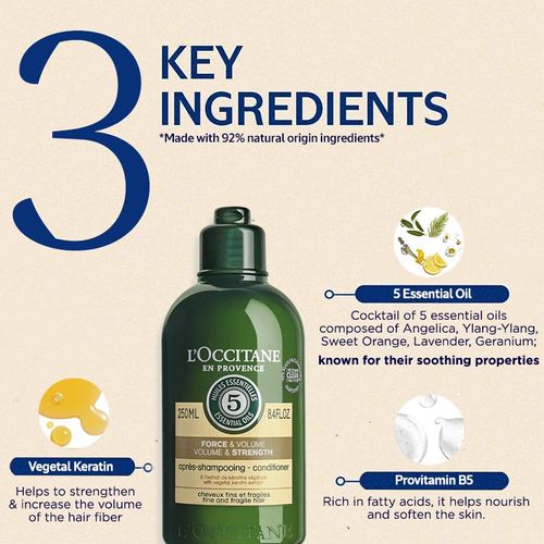 L'Occitane Volume & Strength Conditioner: Buy L'Occitane Volume & Strength  Conditioner Online at Best Price in India | Nykaa