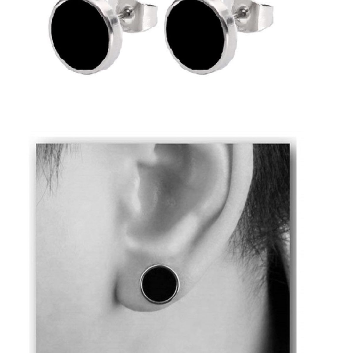 Flipkartcom  Buy Veeva Beauty  Fashion magnet earrings for boys black  men earrings studs magnet without piercing earrings for men stylish magnet  earrings for boys cross man ear bali for men