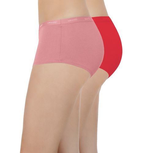 Buy amante Pack Of 2 Solid Low waist Boyshorts - Assorted Online
