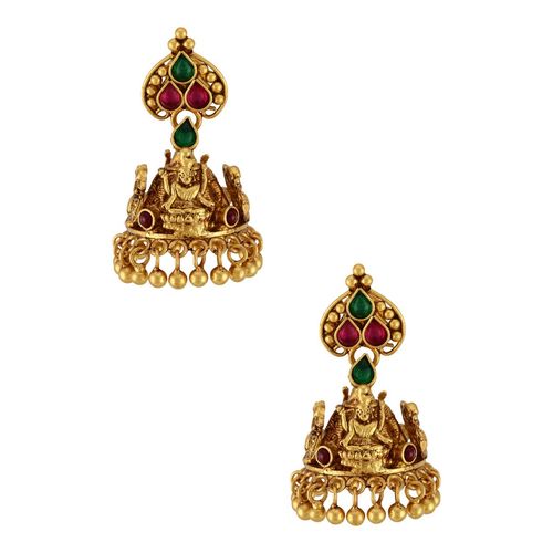 Buy Tribe Amrapali Gold Plated Silver Goddess Lakshmi Mayura