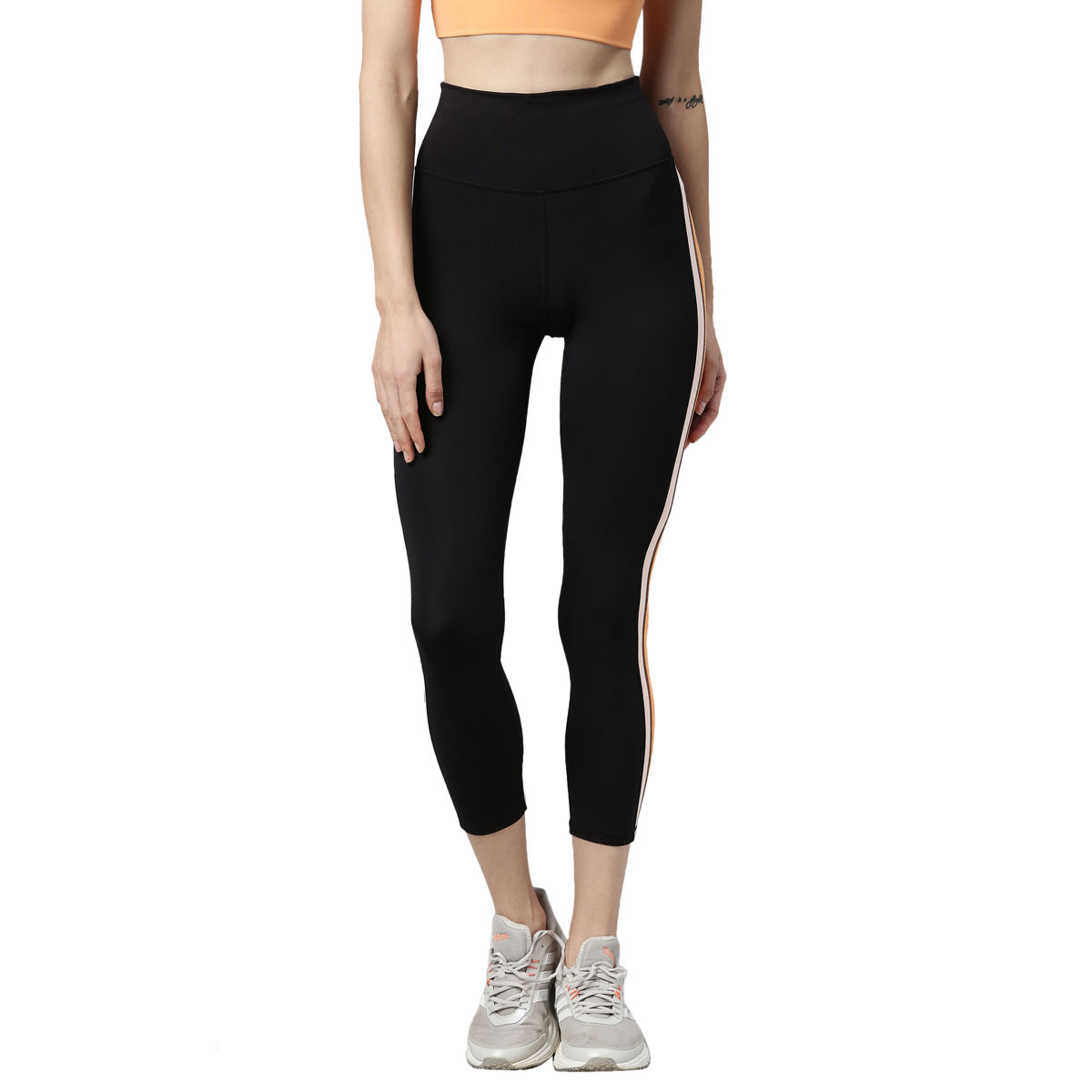 Buy Enamor Hugged Anti Microbial High Rise Track Pant - Dry Blood Solo  Stripe at Rs.1649 online | Activewear online