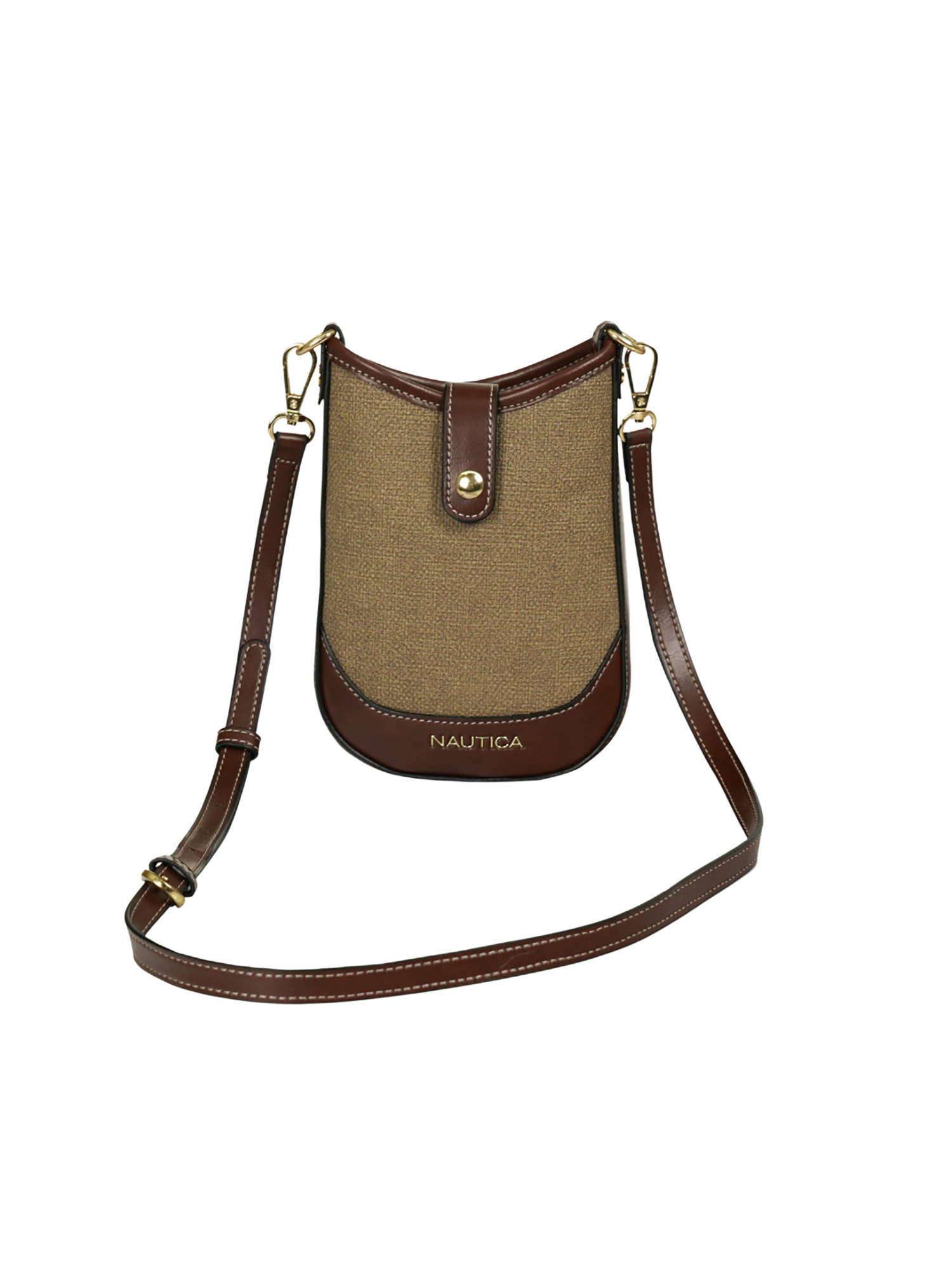 Nautica Women'S Compact Mobile Sling Pouch - Brown