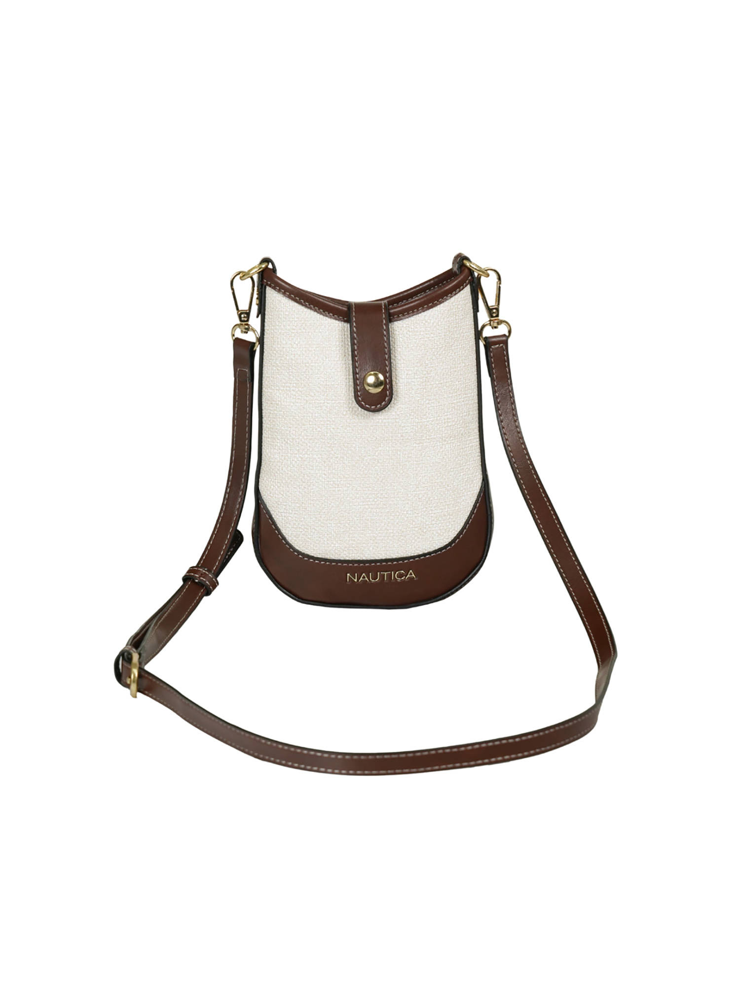 Nautica Women'S Compact Mobile Sling Pouch - White