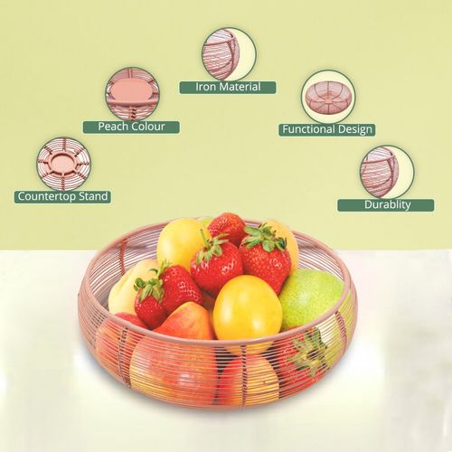 Buy Voncasa Metal Wire Countertop Fruit Bowl Basket Holder Stand