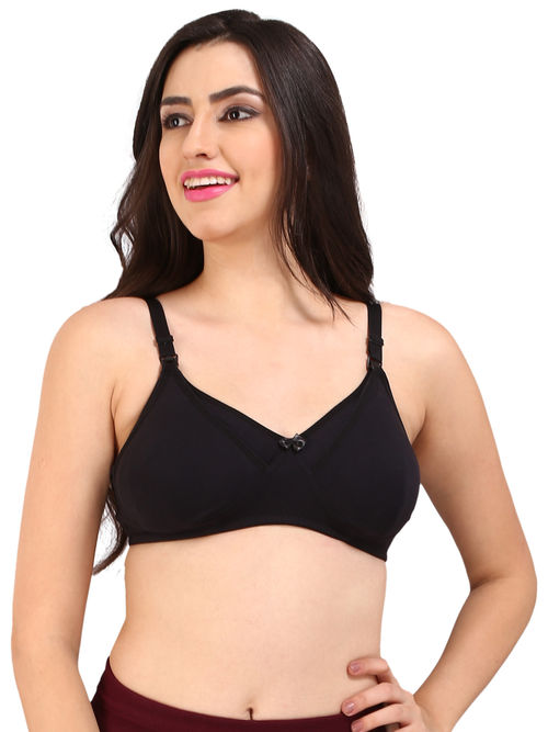 Buy Bralux Women's Sangam Black Color Maternity Bra Online