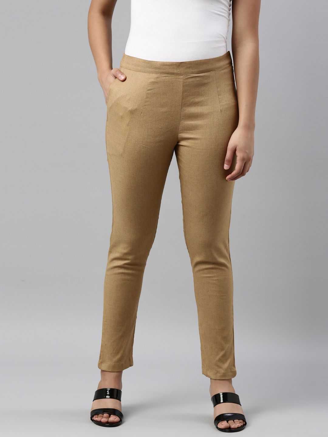 Humaira Fashions Plain Ladies Cotton Pencil Pant, Waist Size: 28-36 at Rs  210/piece in New Delhi