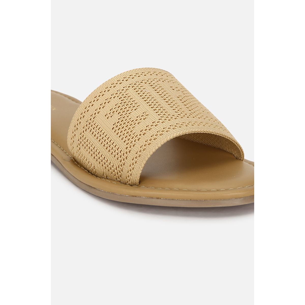 Buy Van Heusen Women Khaki Sandals Online