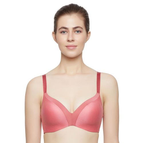 Buy Triumph T-Shirt Bra 156 Invisible Padded Wireless Extreme Comfort and  Full Coverage Bra - Pink online