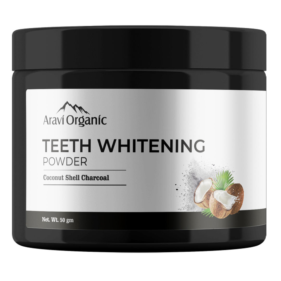 Aravi Organic Teeth Whitening Activated Charcoal Powder No Side Effect