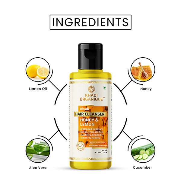 Buy Khadi Organique Honey & Lemon Juice Hair Cleanser Online