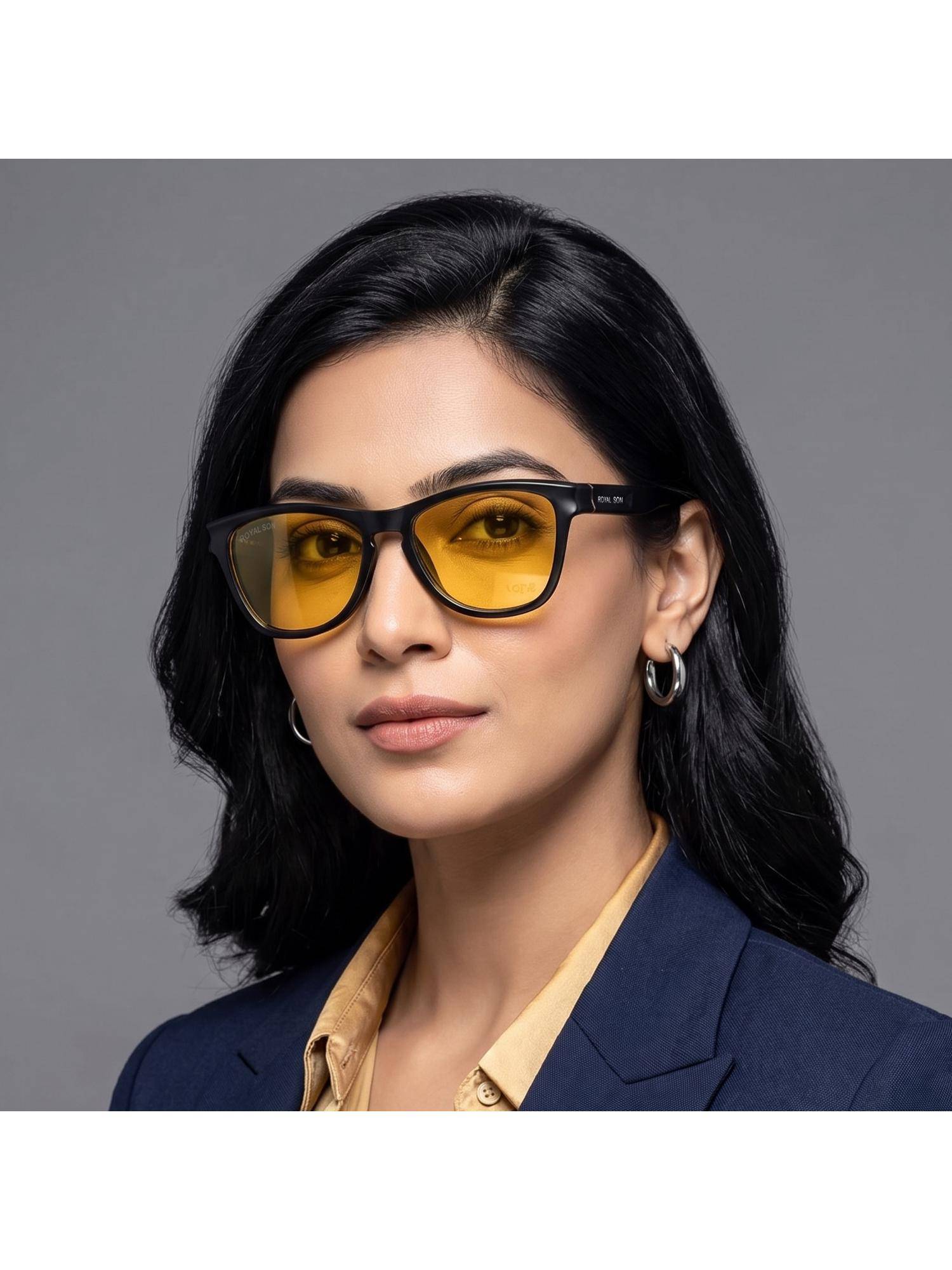 ROYAL SON Yellow Day Night Driving Sunglasses for Unisex