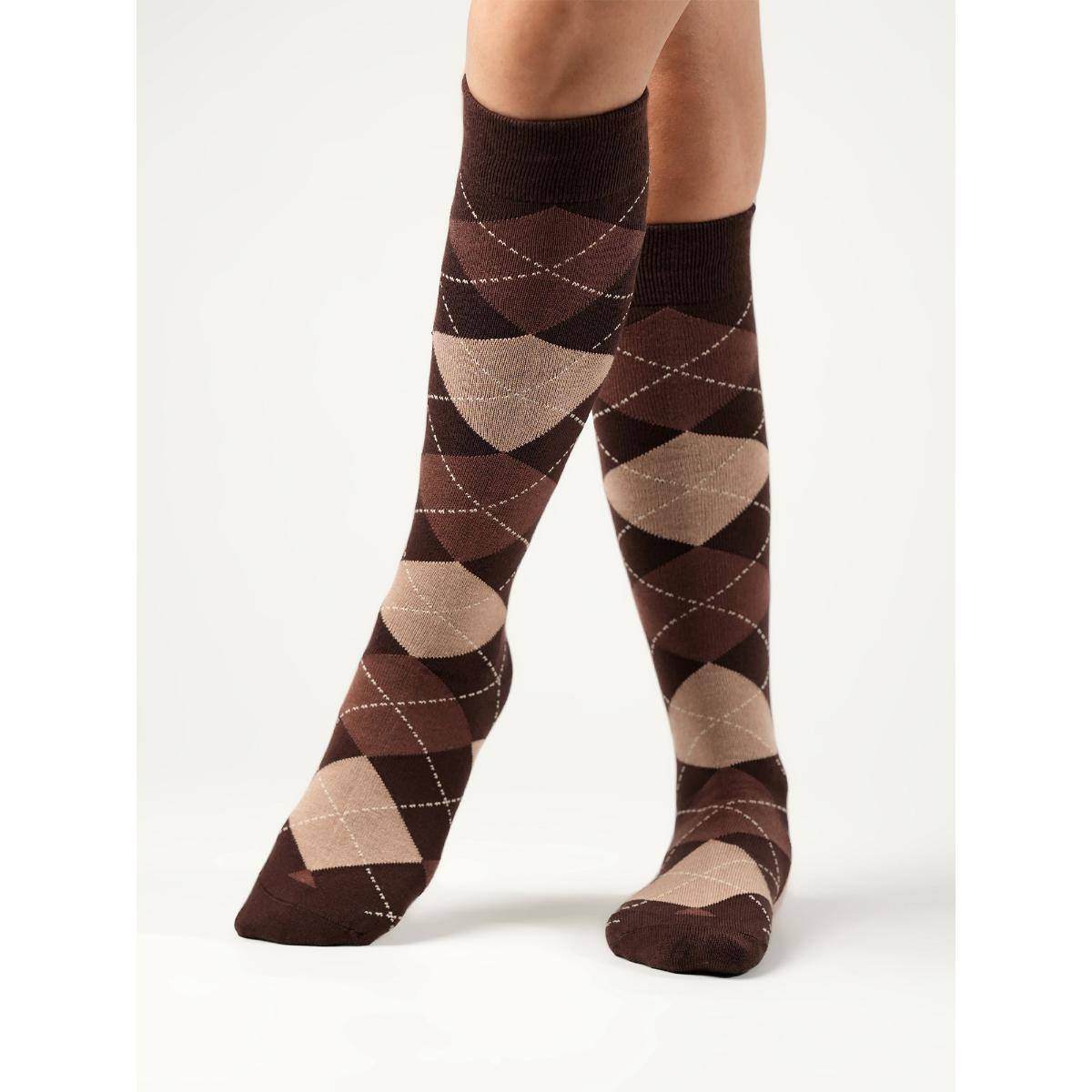 Theater Women Brown Jisoo Socks