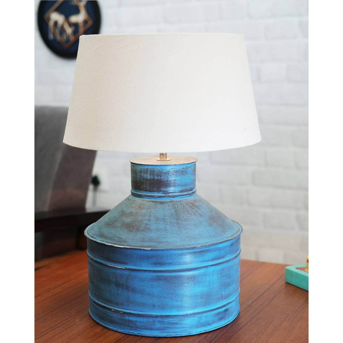 Homesake Algae Milk Gagar Table Lamp Khadi shade