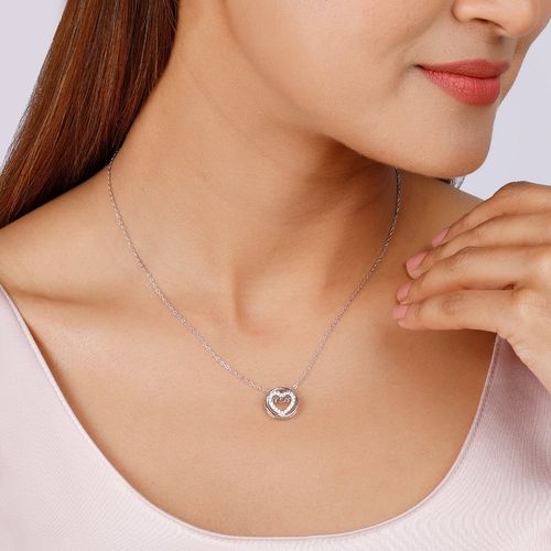 Buy GIVA Sterling Silver Heart MOM Necklace for Womens and Girls