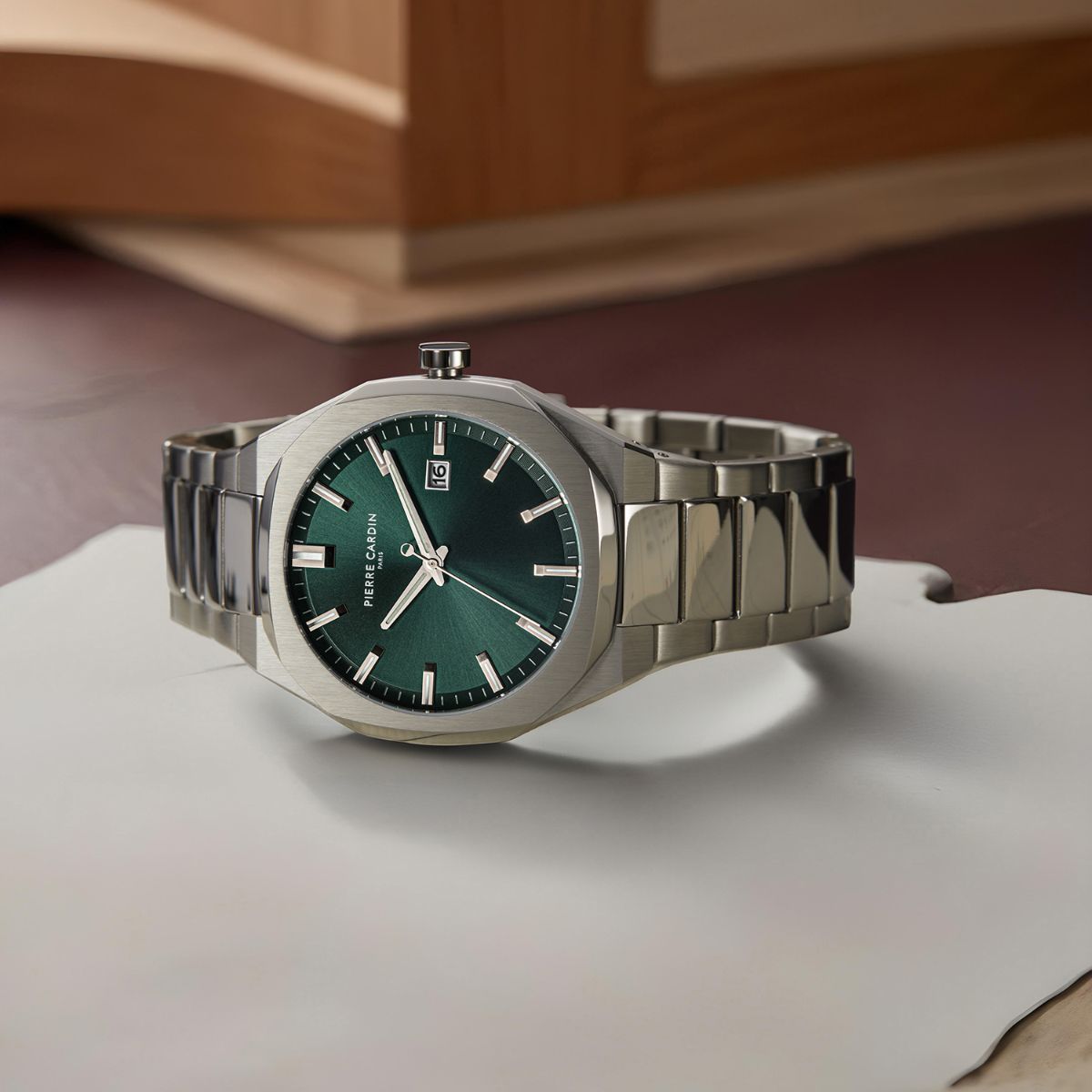 Buy Pierre Cardin Elysee Men Analog Green Dial Watch-CF.0406.SWJ