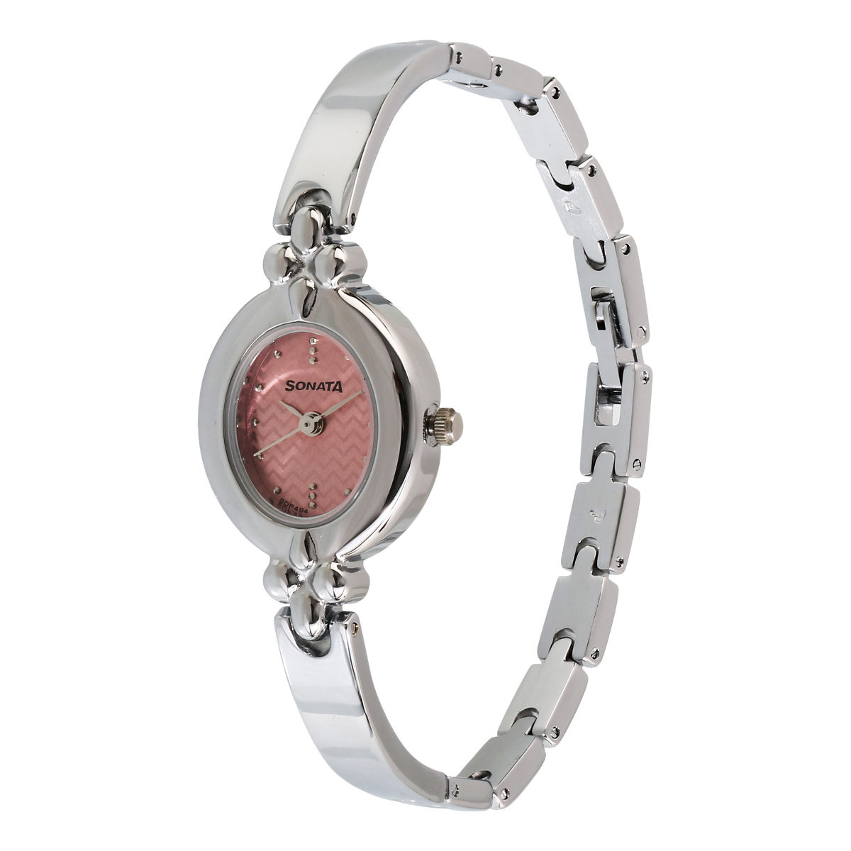 Sonata pink dial online watches