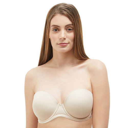 Buy Wacoal Red Carpet Non-Padded Wired Full Coverage Full Support Everyday  Comfort Bra - Beige (34D) Online