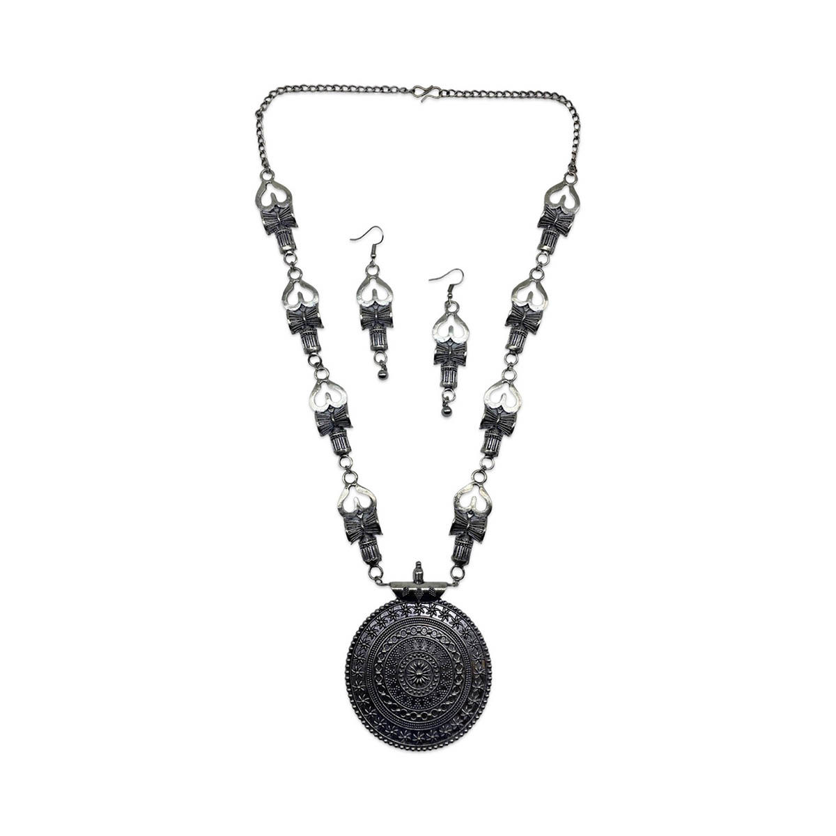 Buy Digital Dress Room Banjara Floral/Om and Damru Jewellery Set Online