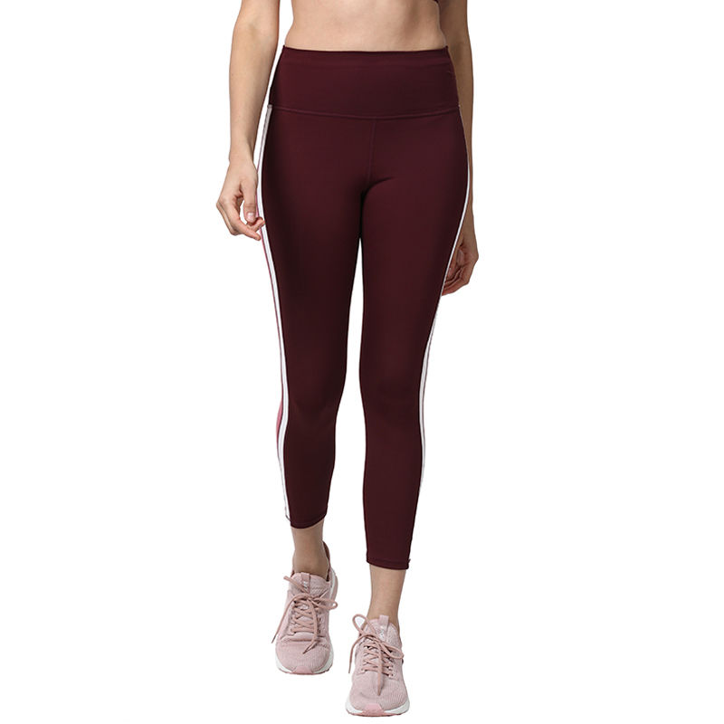 Enamor Athleisure Women's Poly Spandex E058 Hugged Fit High Waisted Quick  Dry Antimicrobial Tight Legging with Pockets