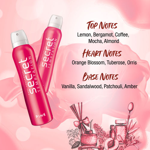 Buy Secret Temptation Pink Deodorant for Women, Long Lasting