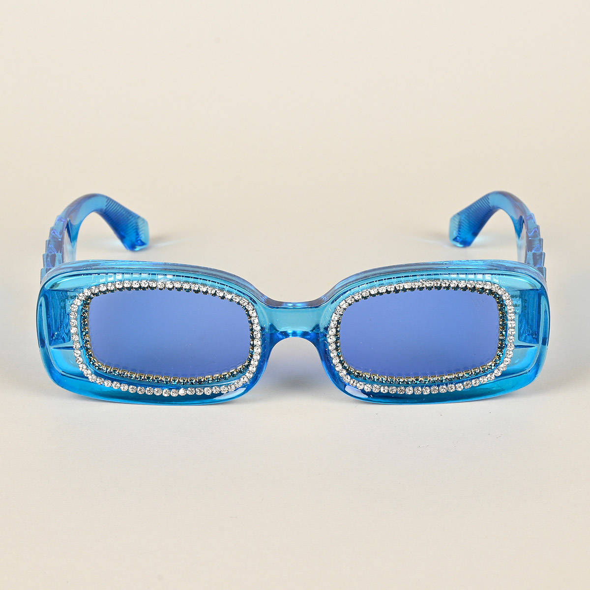 Voyage Blue Oval Sunglasses for Women - 3913MG4361