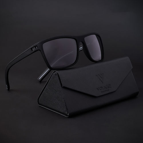 Voyage Exclusive Black Polarized Wayfarer Sunglasses for Men & Women 