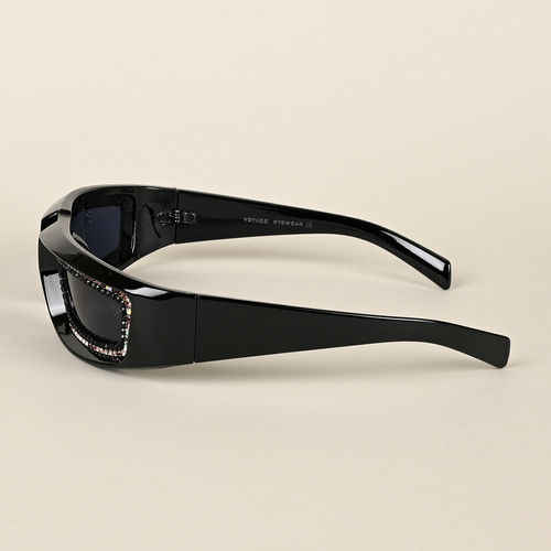 Buy Voyage Black Wrap-Around Sunglasses for Men & Women - 9182MG4352 Online