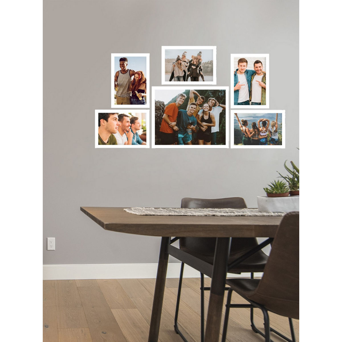 Buy eCraftIndia Memory Wall Collage Photo Frame - Set of 6 Photo Frames ...