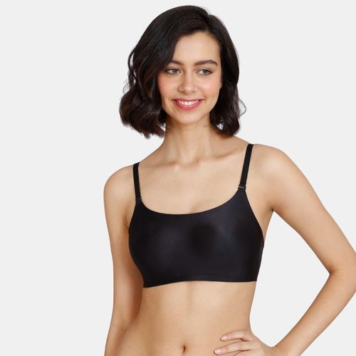 Buy Zivame Miracle Padded Non Wired Full Coverage T-Shirt Bra - Jet Black  Online