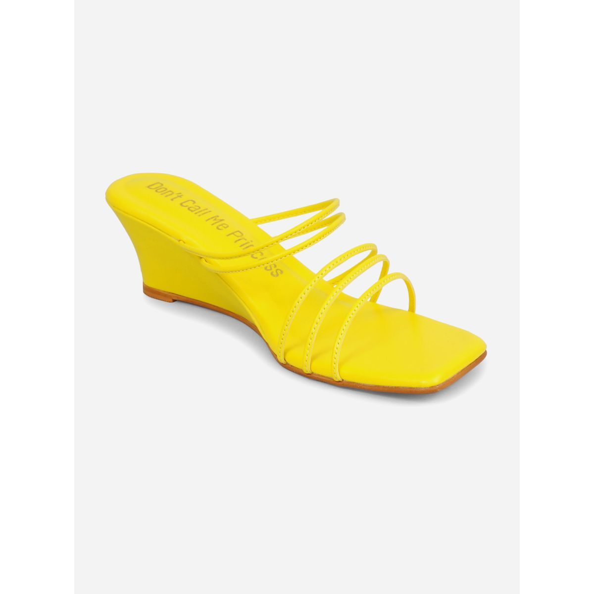 Yellow discount wedge heels