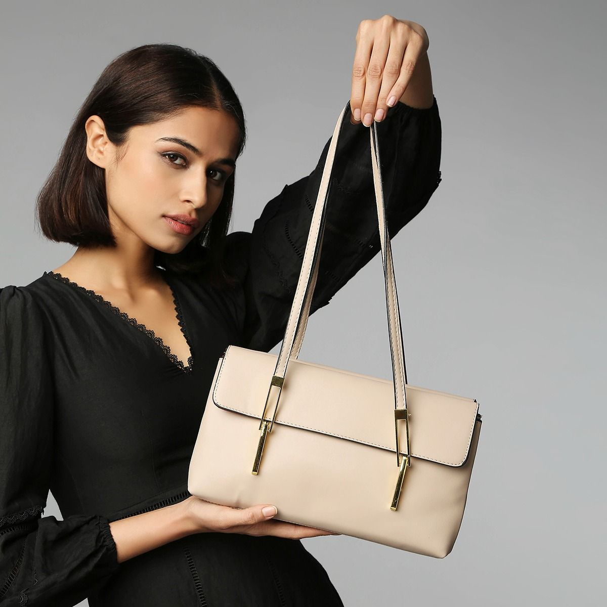 RSVP by Nykaa Fashion Beige Happy Go Lucky Shoulder Bag (Free Size