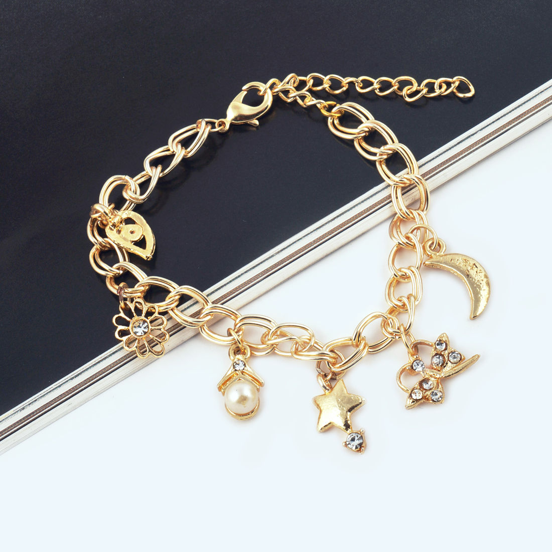 Buy Gold Chain Bracelet Thick Chain Bracelet 3mm 5mm Chain Online in India   Etsy