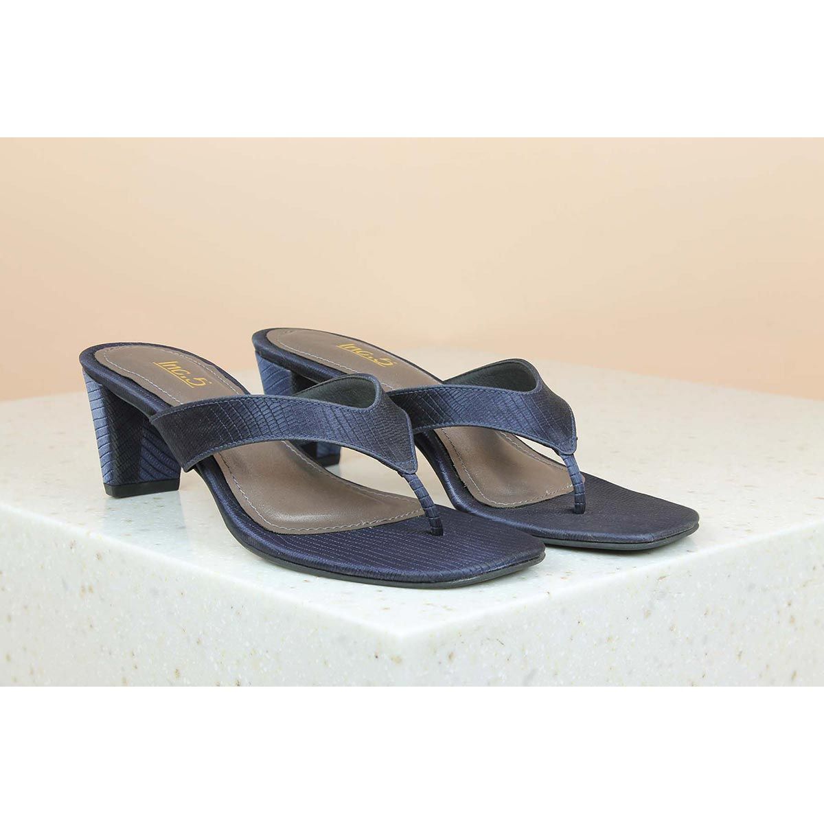Inc.5 Solid Navy Blue Heels Buy Inc.5 Solid Navy Blue Heels Online at
