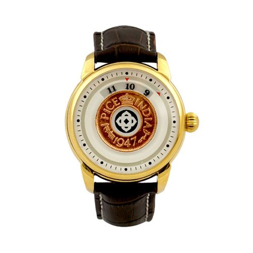 Buy Jaipur Watch Company Kings Wristwear Natural Color Coin Golden