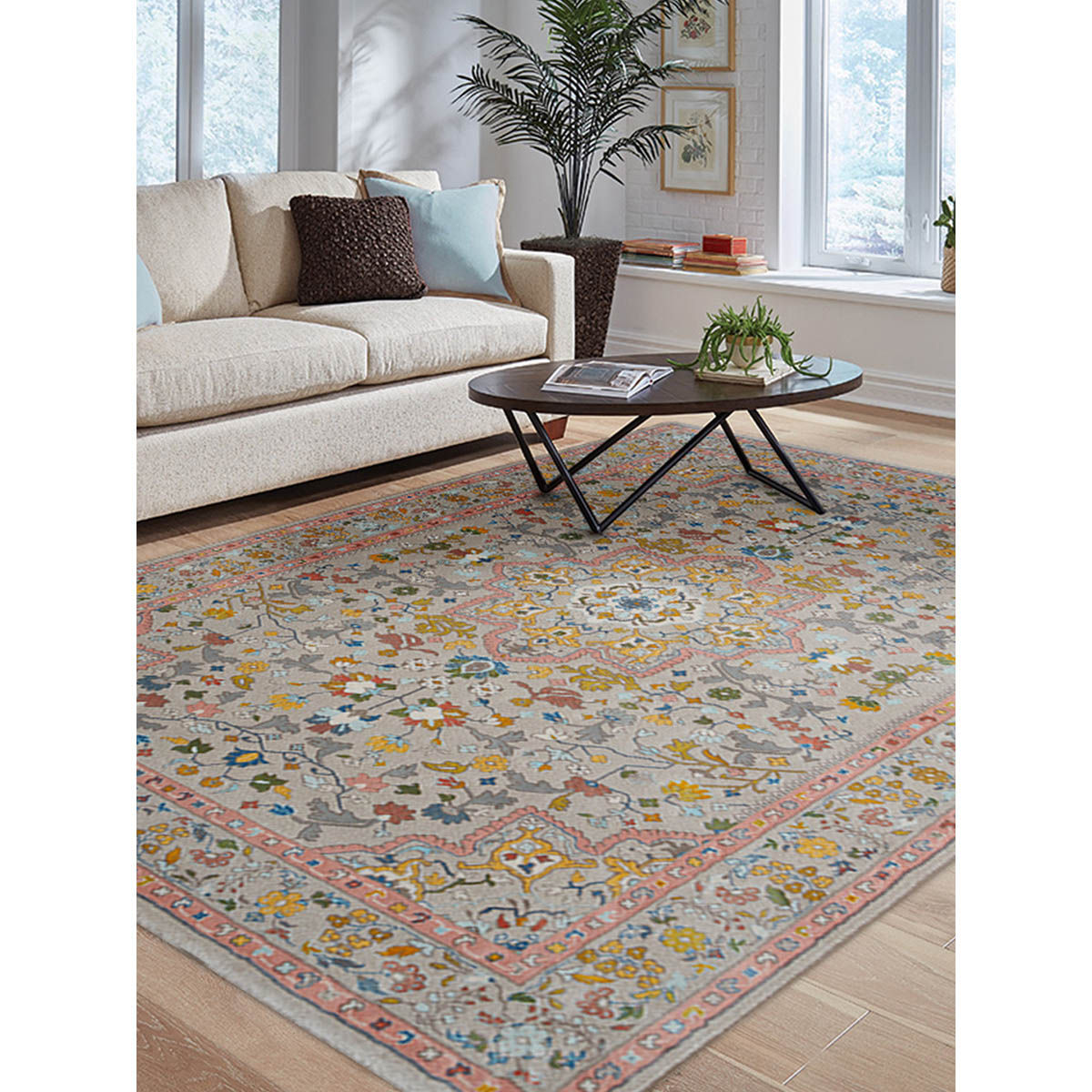 Buy Ddecor Live Beautiful Multi PolypropyleneLargeRugBloom Online