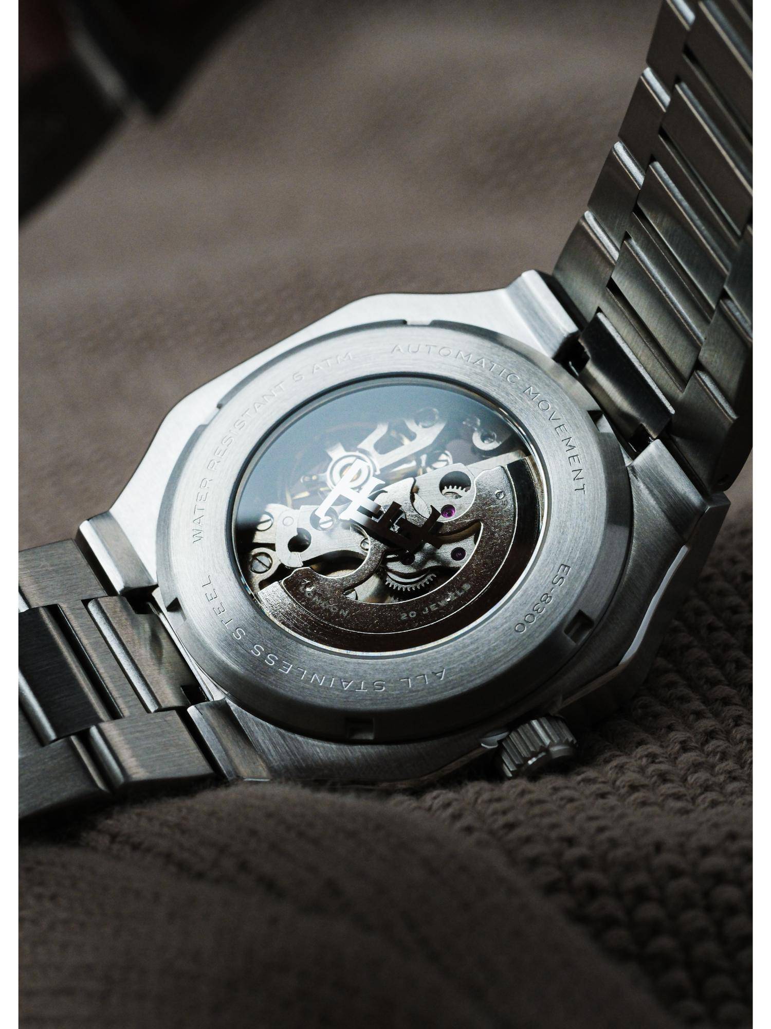Buy Earnshaw Men Exeter Skeleton Automatic Brown Dial Analog Watch - ES ...