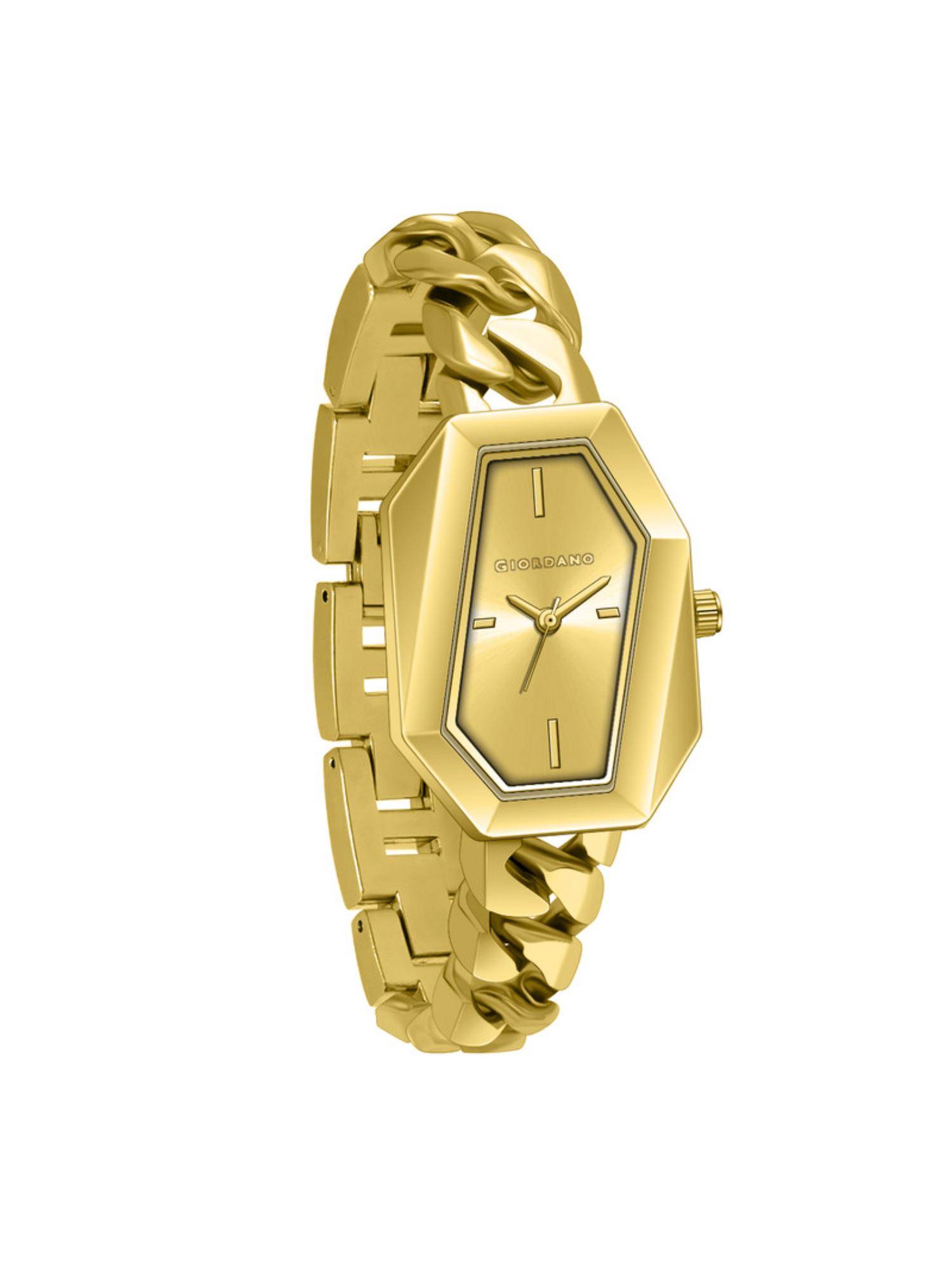 Giordano Men Gold Dial Analog Watch - GZ-60122 (M)